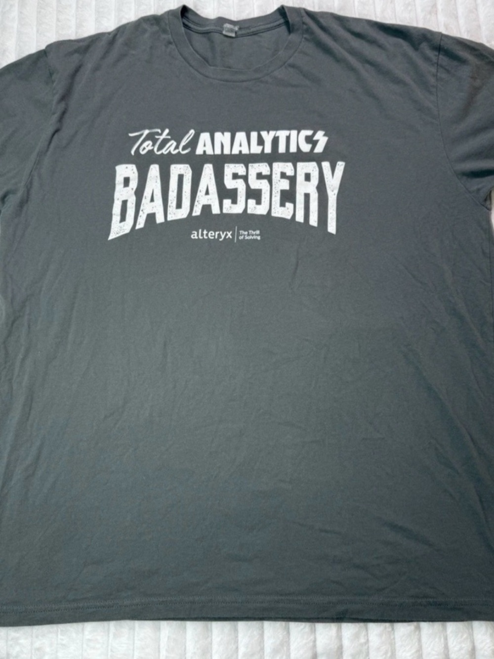 Alteryx Men’s Gray 'Total Analytics Badassery' Graphic T-Shirt